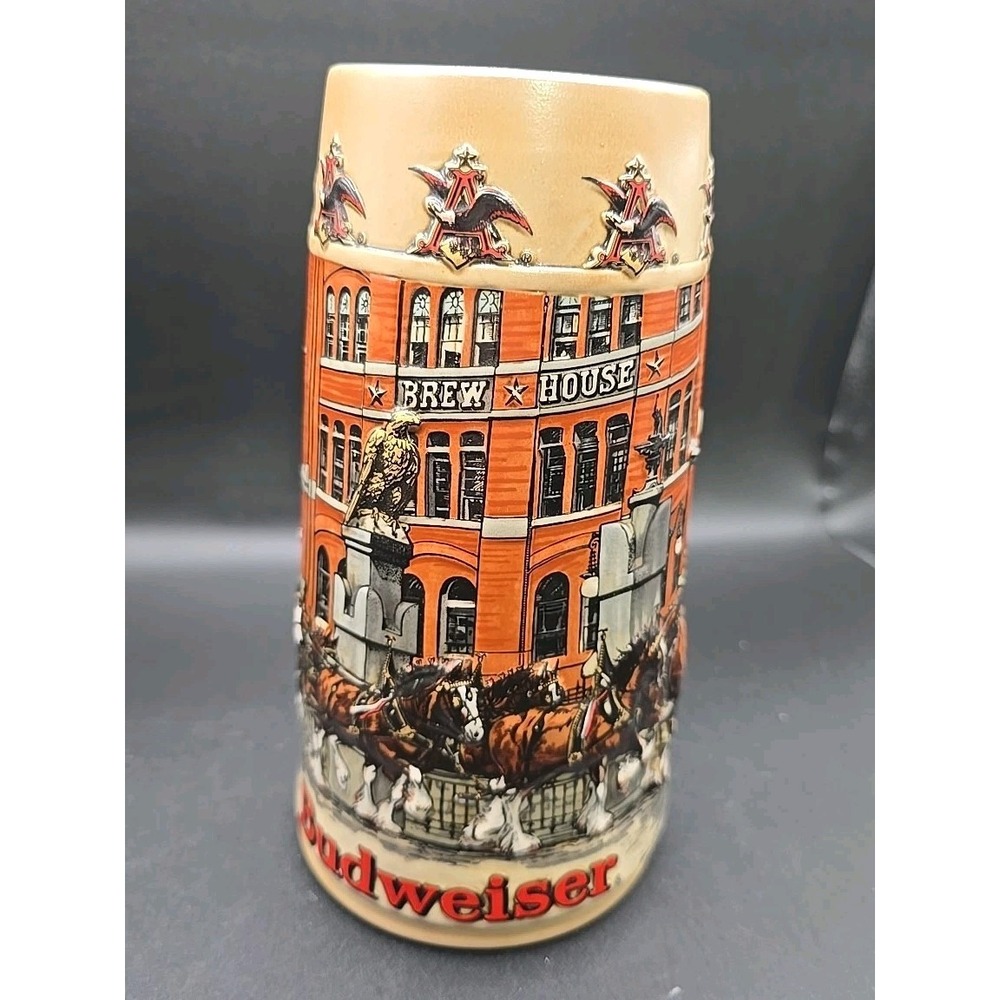 Budweiser "St. Louis Brew House" Beer Stein from the Anheuser-Busch National...